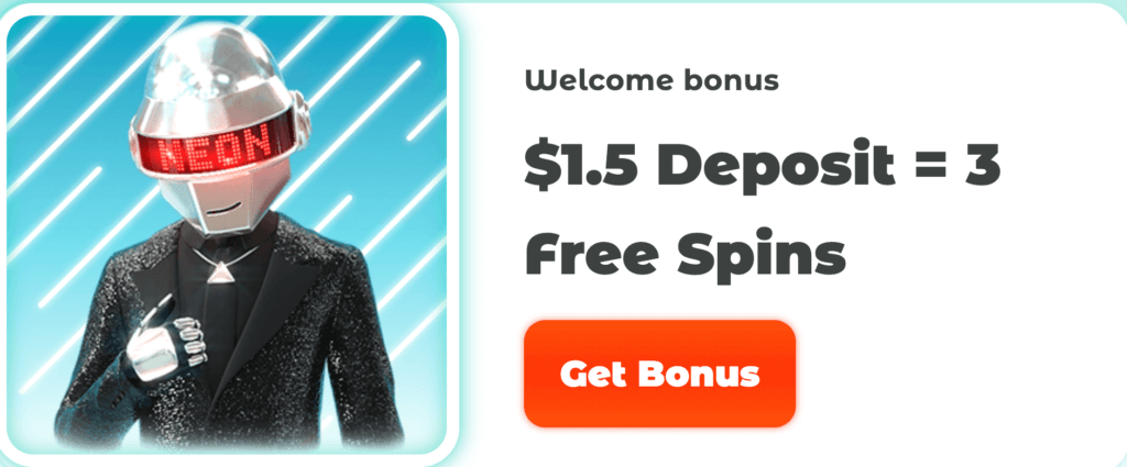 Neon54 $1 Free Spins 