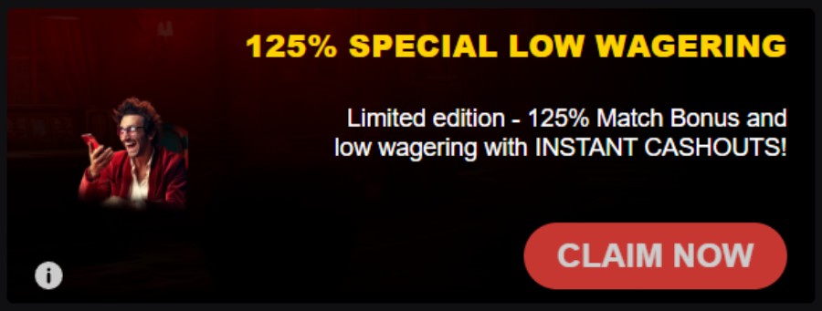 Casino Extreme Low Wager Bonus