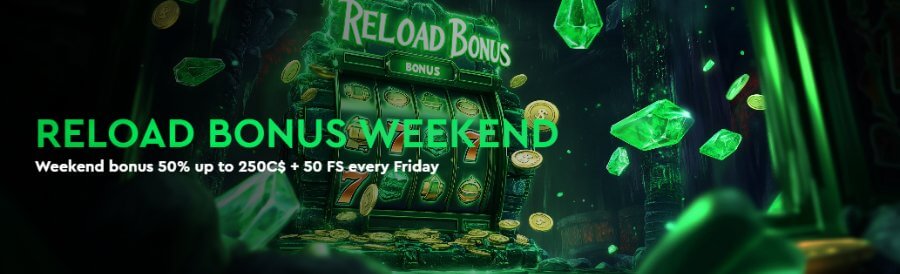 Osh Casino - Weekend Reload Bonus