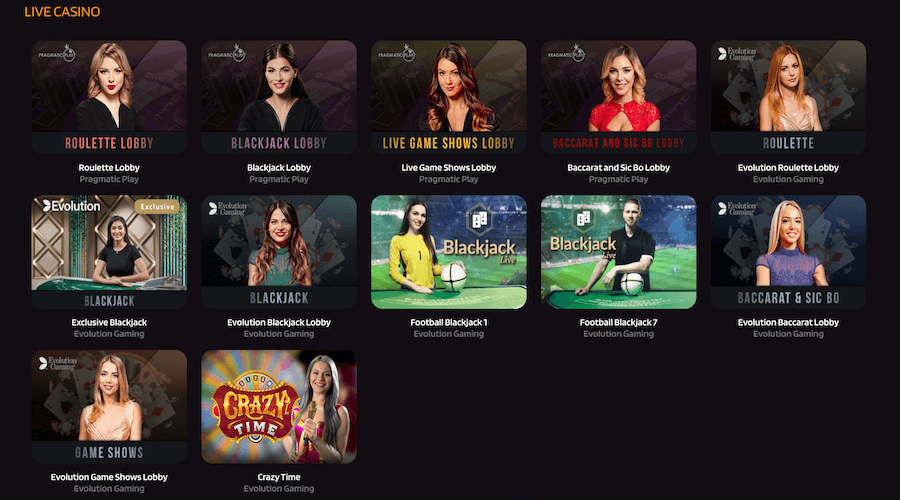 Punterz live casino