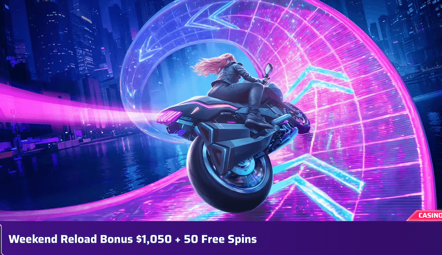 RobyCasino Weekend Reload Bonus $1,050 + 50 FS