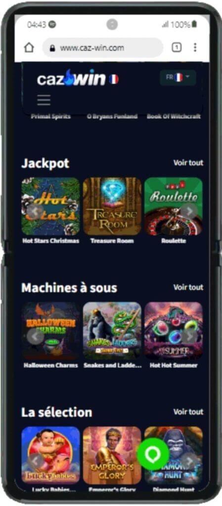 caz-win casino on mobile devices - canada casino