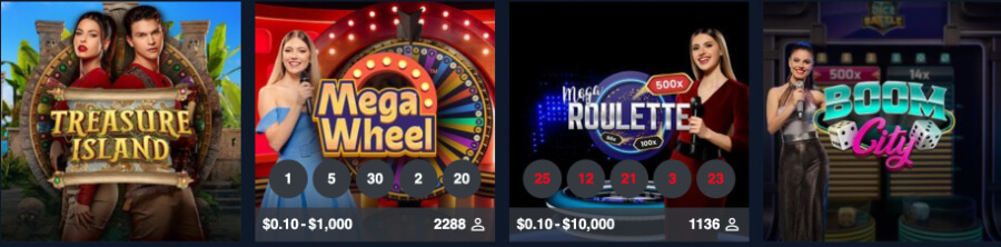 game shows available at betglobal - canada casino
