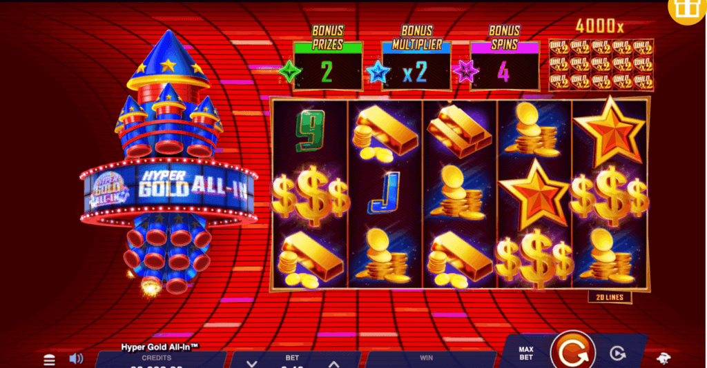 hyper gold all in slot special features - canada casino