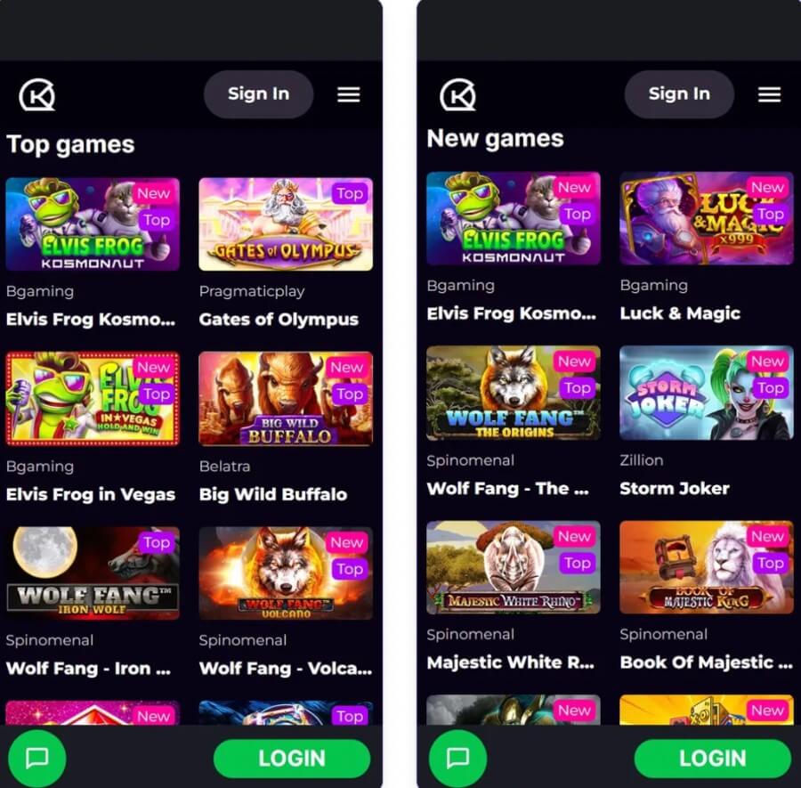 kosmonaut casino on mobile devices - canada casino