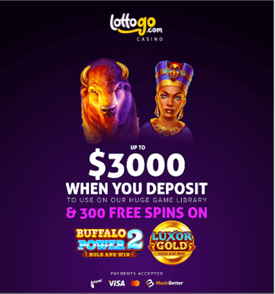 welcome offer at lottogo - canada casino