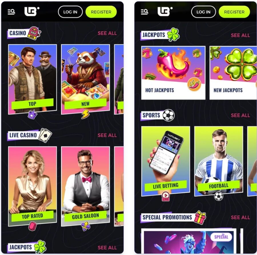 lunubet on mobile devices - canada casino