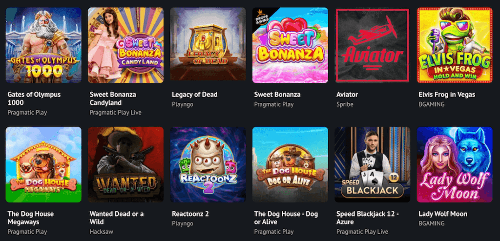 OshCasino Canada Popular Casino Games